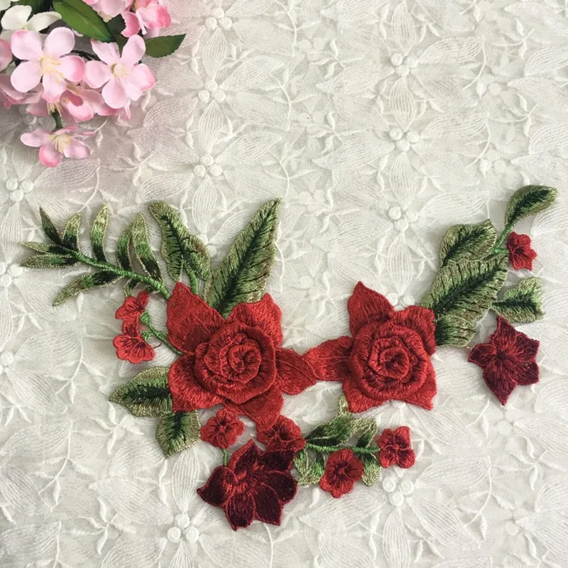 2 PCS Mesh Lace Embroidery Collar Clothing Decorative Tape Collar False Collar DIY Clothing Accessories