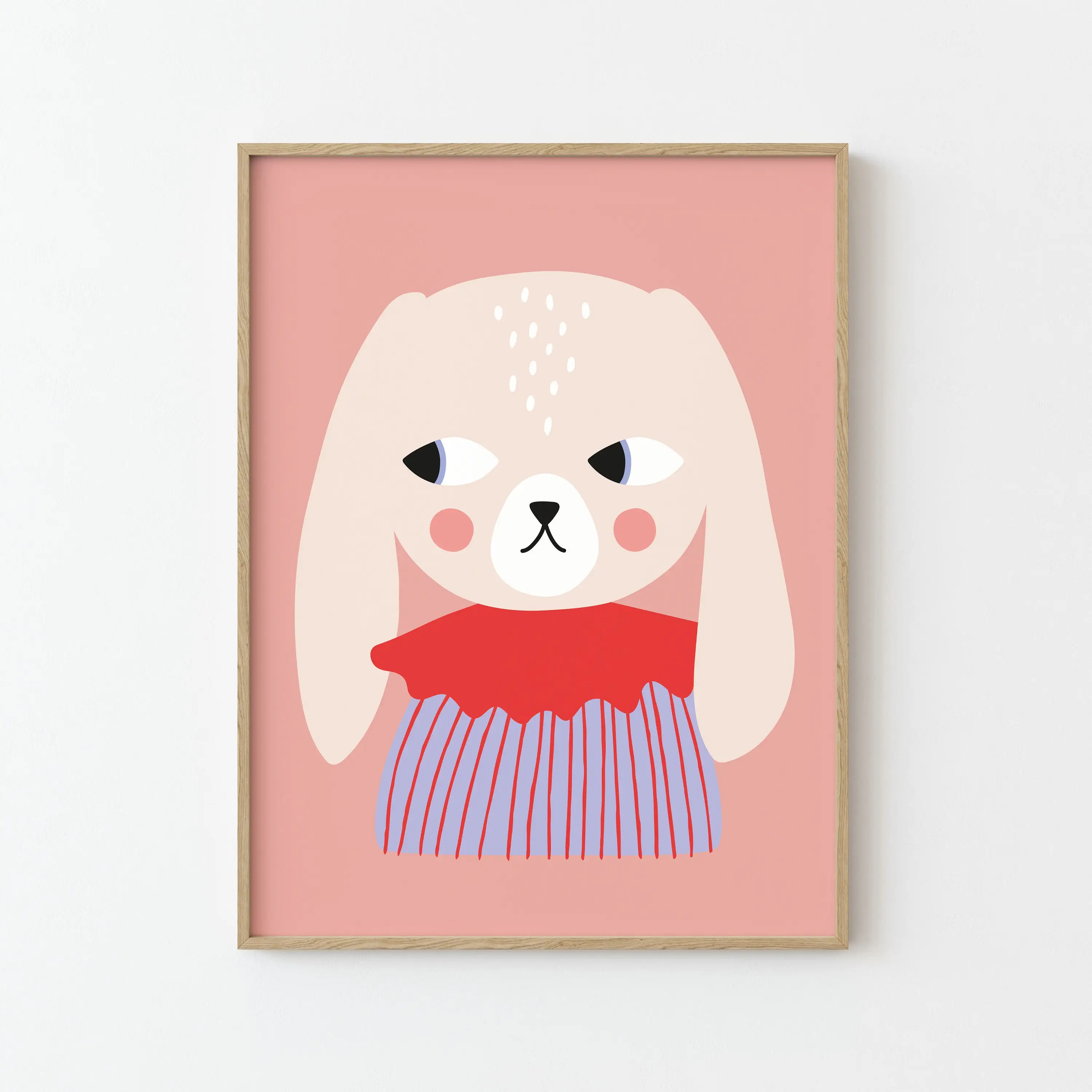 Cartoon Animal Bear Brown Dog Bunny Unicorn Sweet Bear Poster Print Wall Art Pictures Canvas Painting Room Home Decor Gift