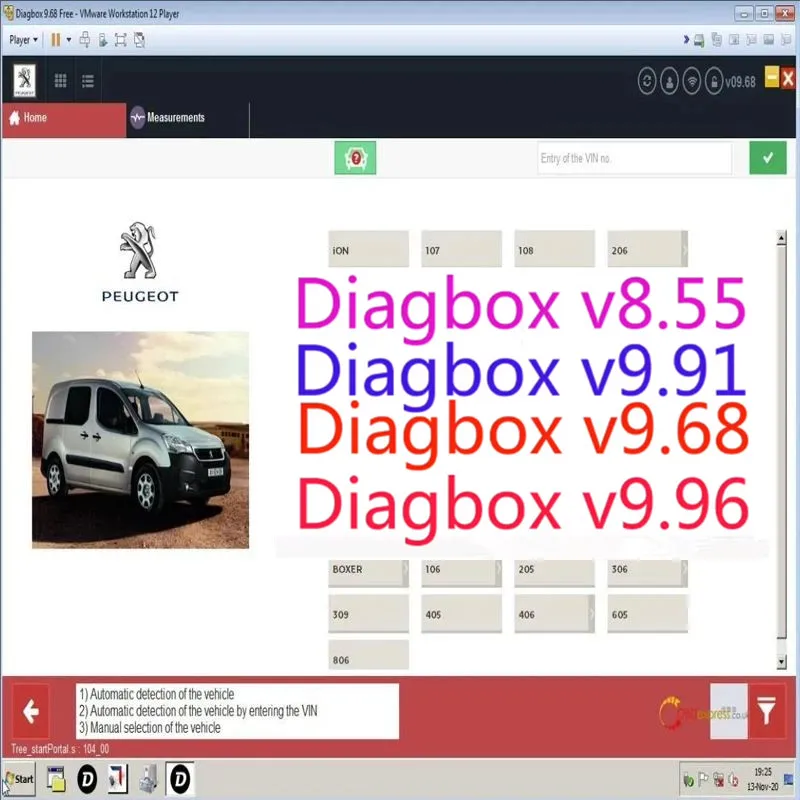 New Full Update Diagbox V9.96 V9.91 V9.68 V8.55 For Lexia3 PP2000 Diagbox 9.96 For Citroen/Peogeot Diagnostic Tool To 2022