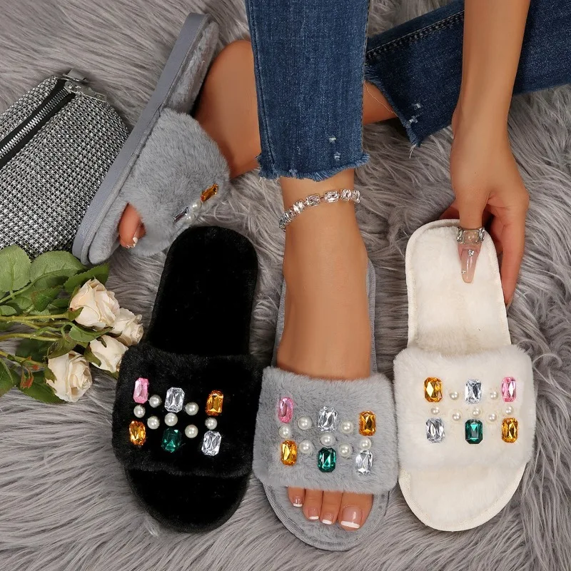 

Женская осенне-зимняя одежда, новинка 2025 года, нескользящие хлопковые тапочки на мягкой подошве