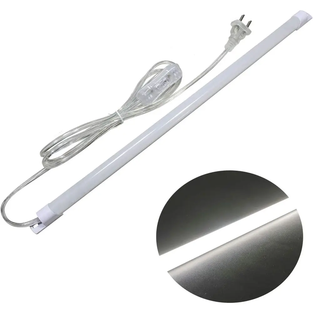 

17-Inch 110V LED Under Cabinet Light Bar, 6000K White, Magnetic Mount, Slim Design for Kitchen/Desk Use