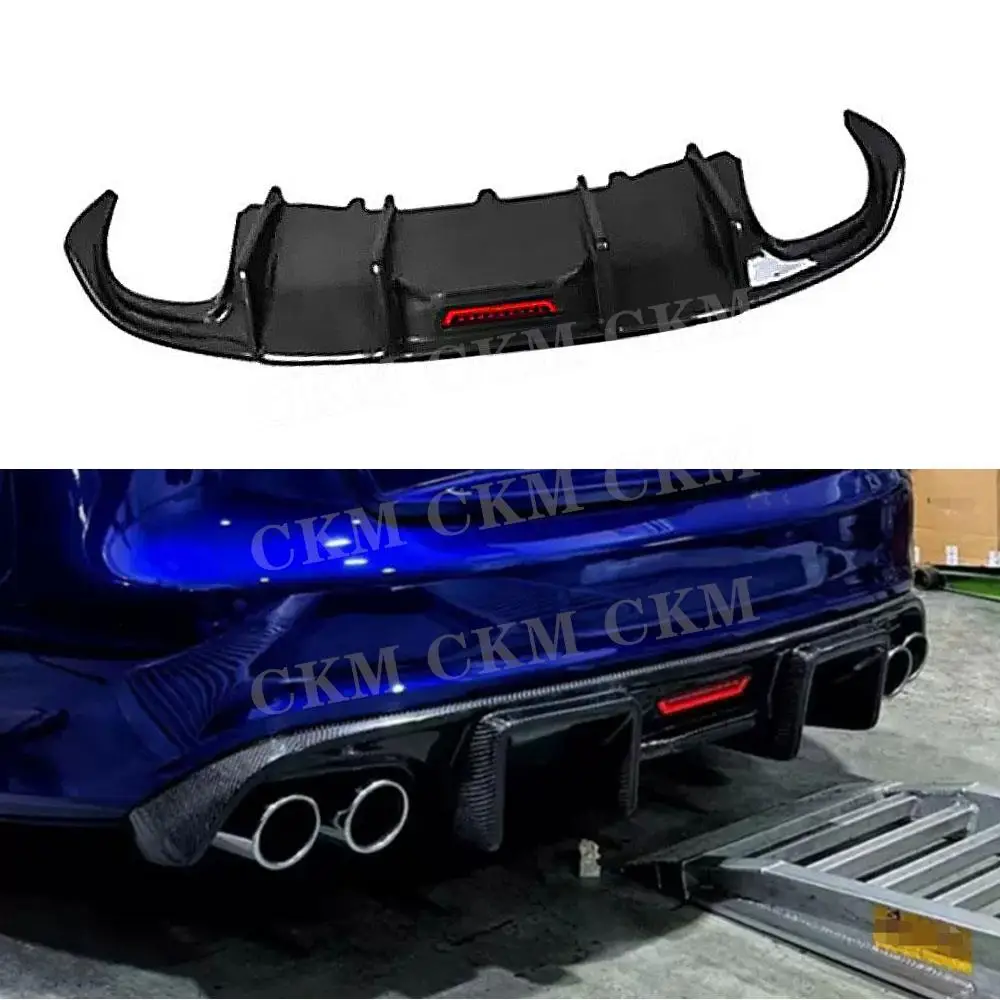 Lèvre de diffuseur de pare-chocs arrière en Fiber de carbone, pour Audi A5 Sline S5 Sport coupé non Standard 2008 2009 2010 2011, kits de carrosserie de voiture