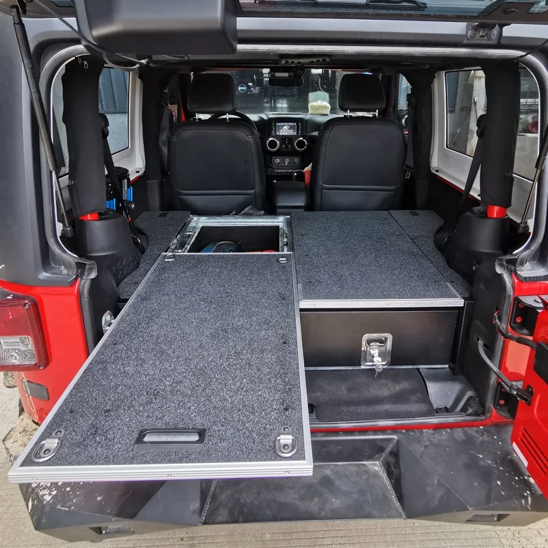 Storage Draws Suv 4x4 Vehicle Truck Drawer System With One Fridge Slide for  Discover Series-2