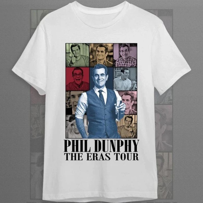 Phil Dunphy T-Shirt Modern Family TV Show Graphic Funny Sitcom Character Shirt Comedy Series Fan Merch Gift Eras Tour Style Tee