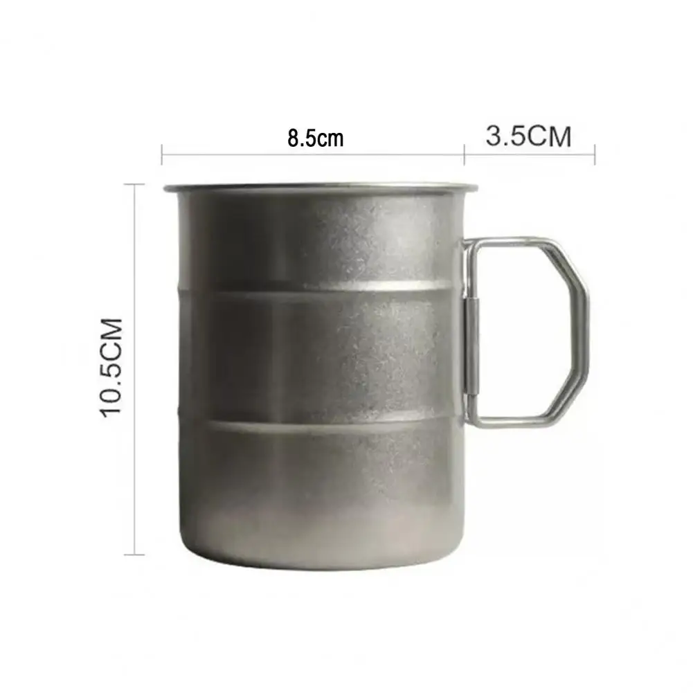Retro Old Coffee Water Cup Industrial Style Oil Barrel Mug Outdoor Camping Picnic Beer Mug Drinking Utensils Stainless Steel
