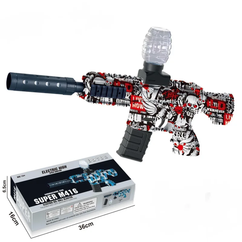 Skeleton Continuous Electric 416 Toy Gun 47 Children's Outdoor Interactive Simulation Battle High Quality Remote Shooting New