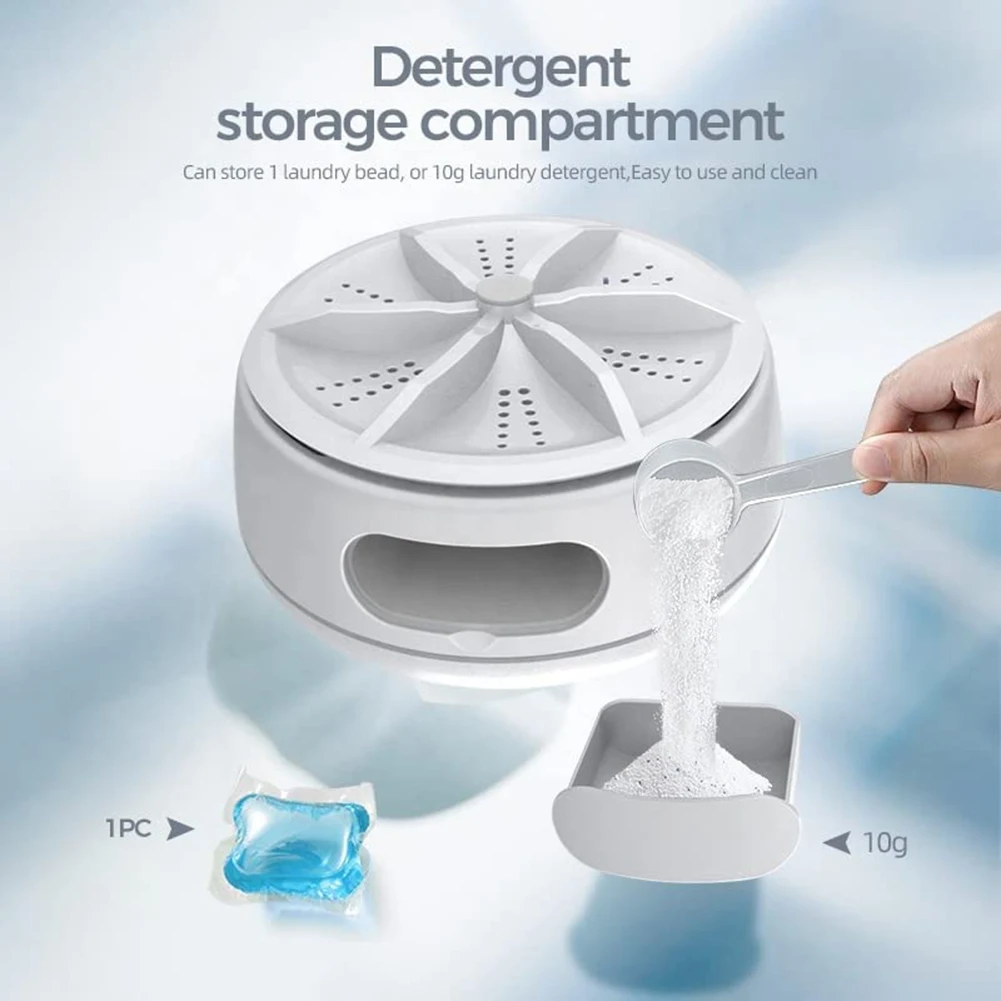 Fits for Portable Ultrasonic Mini Washing Machine for Camping/Home/Travel/Apartments/Dorms, Personal Cleaning Machine