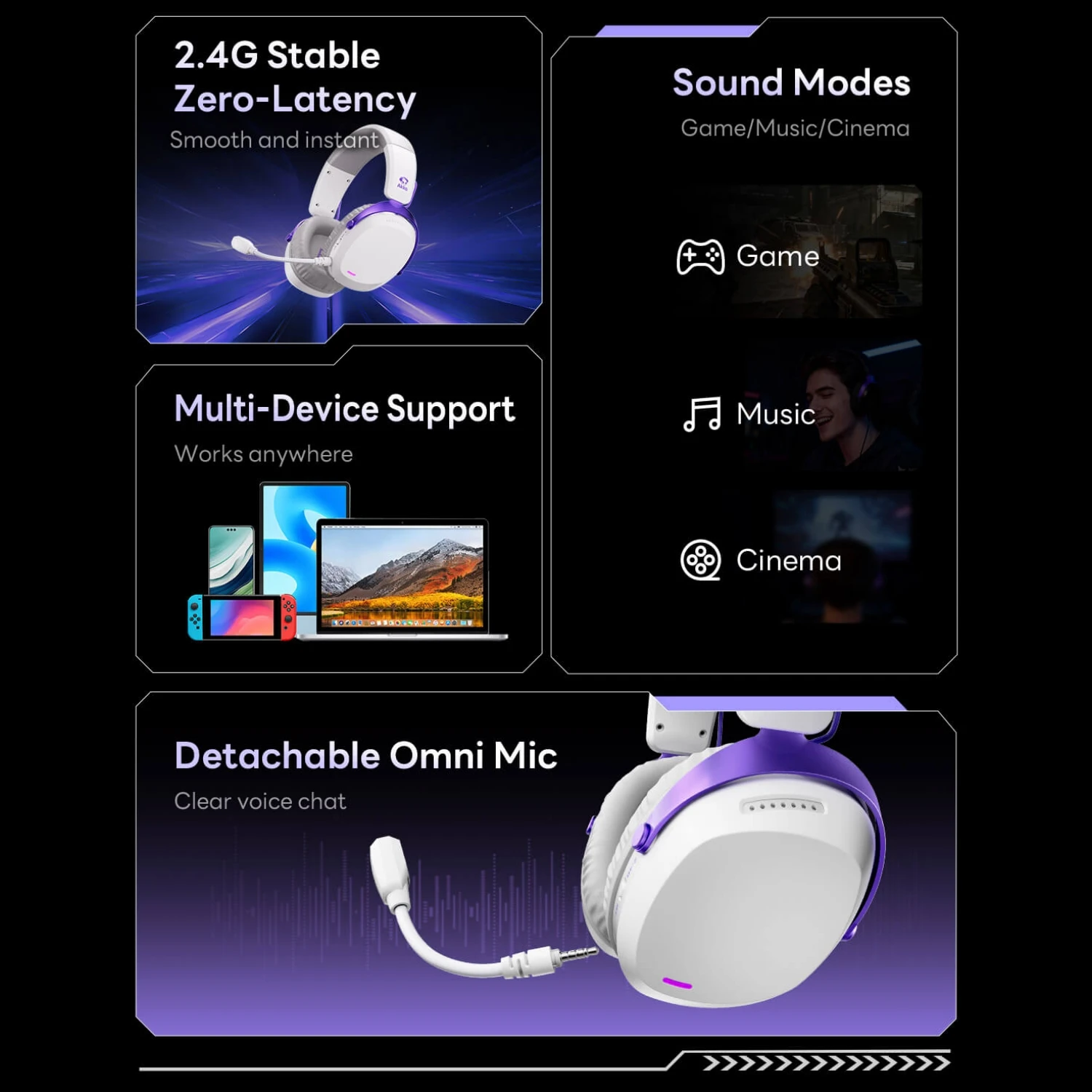 Akko GH300 Auriculares 7.1 Son - Esports Gaming Bar reseña y precio