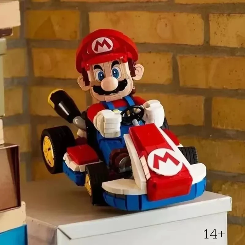 Marioed 72037 معيار كارت نموذج اللبنات لعبة كلاسيكية سباق السيارات تجميع الطوب اللعب ديكور المنزل هدية الكريسماس