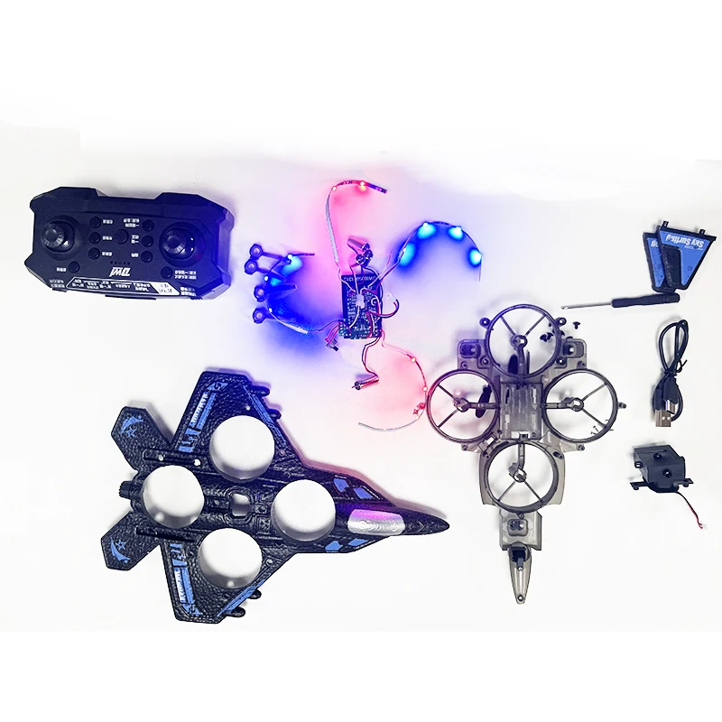 

Diy Dron Foam Радиоуправляемый самолет Мини-дрон Игрушка Вертолет с дистанционным управлением Модель истребителя Изготовление квадрокоптера Детские игрушки Рождественский подарок Игра