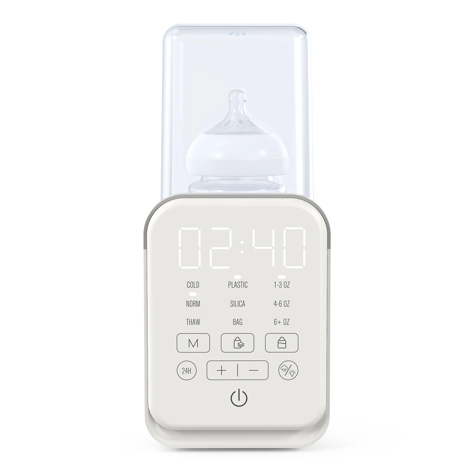 

Anti Burning Milk Warmer Baby Bottle Warmer Fast Milk with LCD Display and Timer Night Light