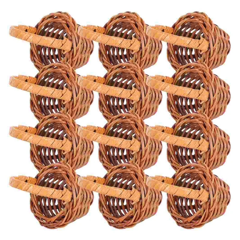 Mini Woven Baskets Miniature Flower Baskets Miniature Flower Baskets Small Easter Candy Gift Baskets