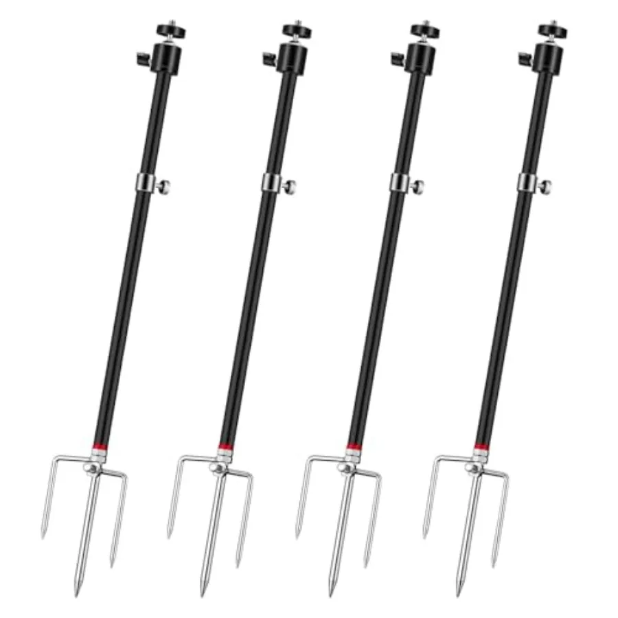 

Game and Trail Camera Mount 3 in 1 Aluminum 360 Degree Rotation Trail Camera Stand Mount Ground Holder Thread Connection 1/4''-