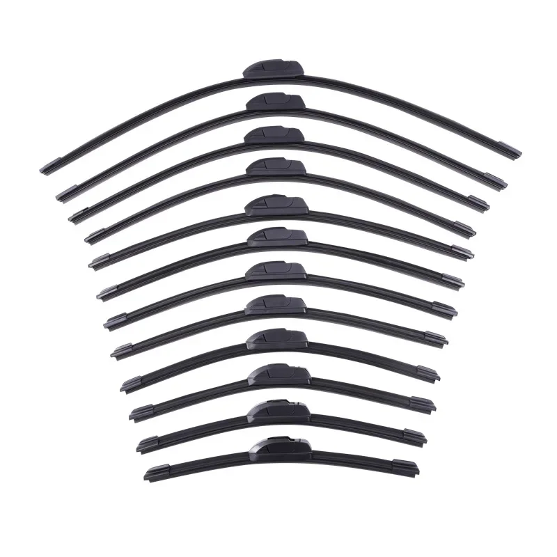 شفرات ممسحة خالية من العظام الجيل الثاني |   12-28 بوصة عالمية - شفرة مطاطية على شكل حرف U |   مسح واضح للسيارات/الأشعة فوق البنفسجية/الشاحنات/RVs