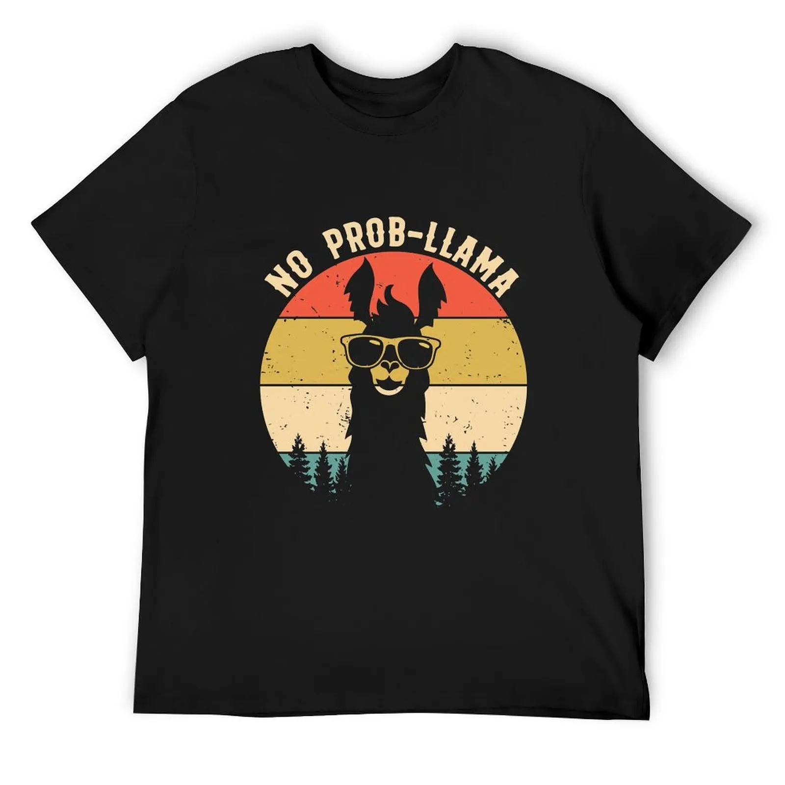 

No Prob-LLama T-Shirt blacks man t shirt plain big and tall t shirts for men