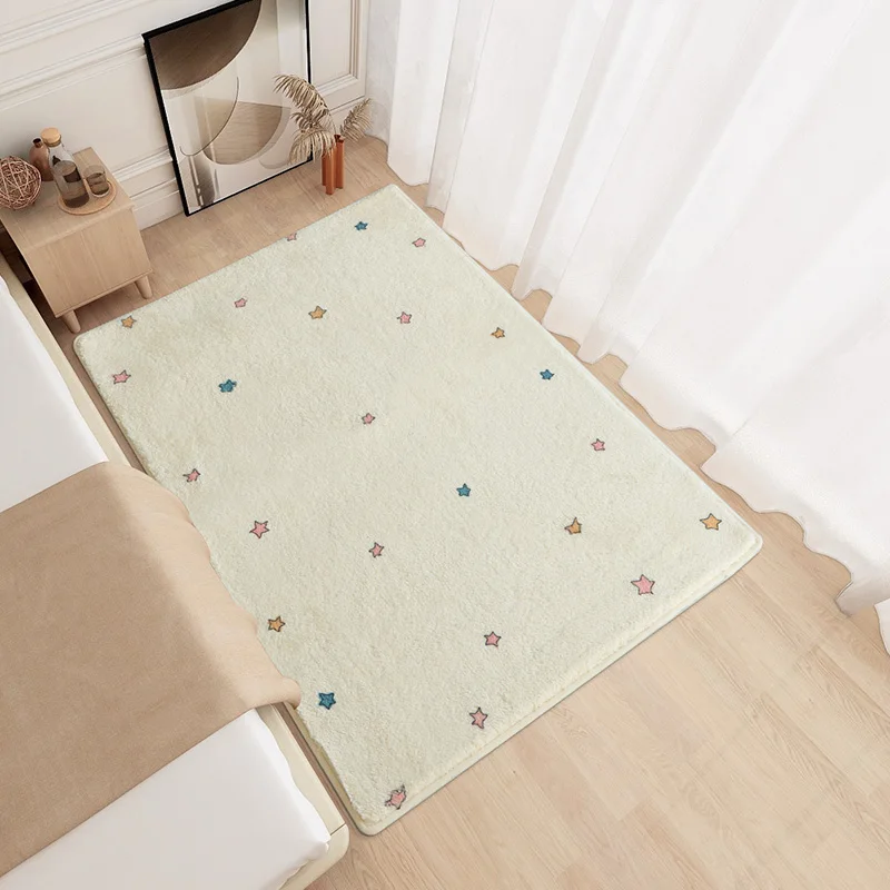 Modern Minimalism Bedroom Decor Carpet Large Area Carpets for Living Room Children\'s Room Fluffy Soft Rug Non-slip Washable Mat