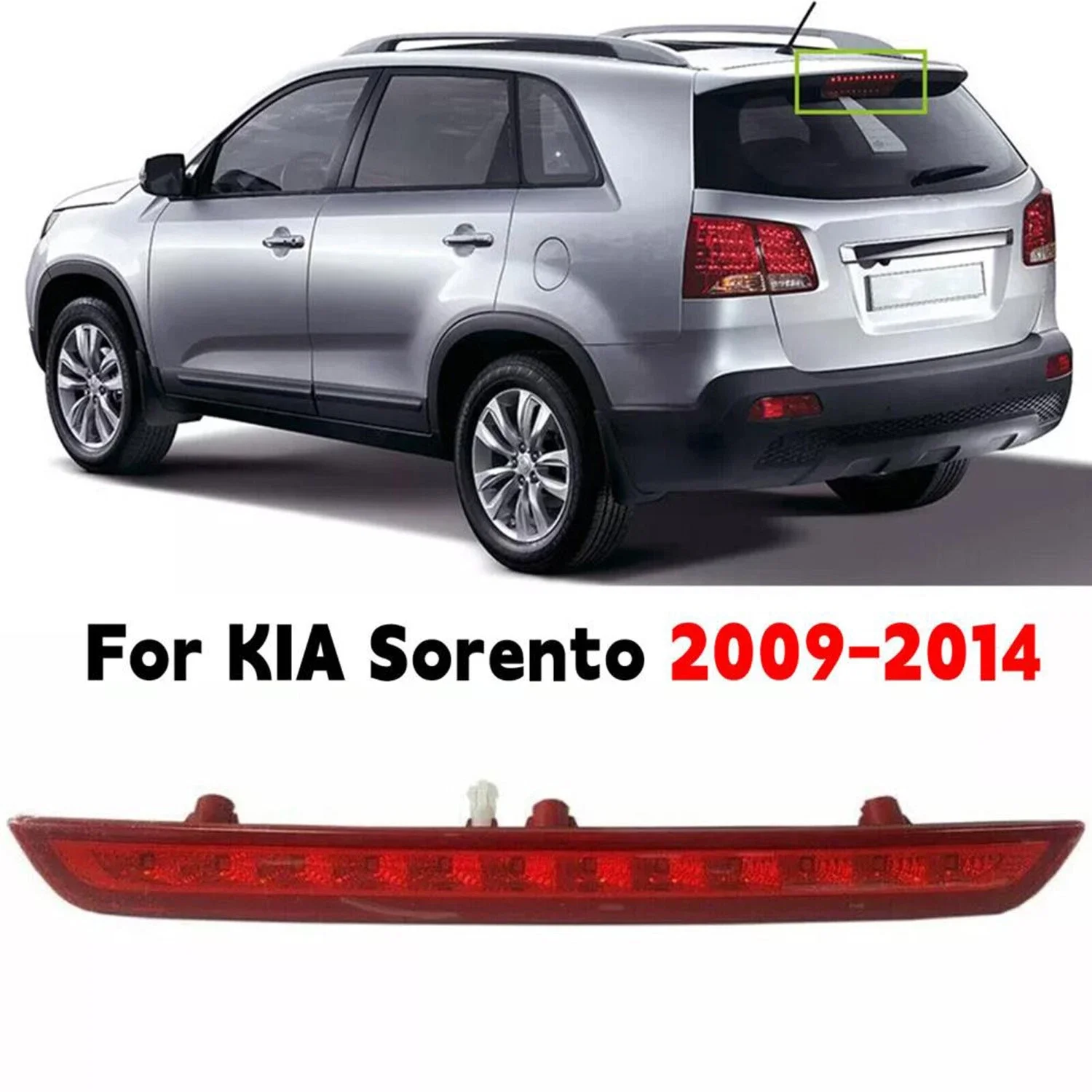 

Red Lens Car Rear Trunk Replacement LED Third Stop Brake Light Lamp Canbus Fit For KIA Sorento 2011-2015 927502P000