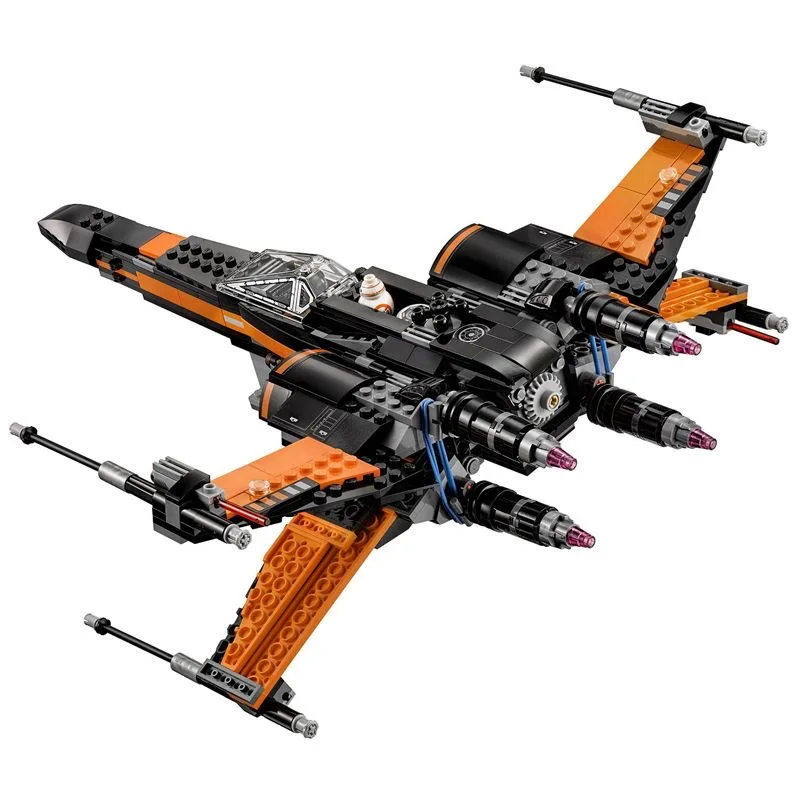 Star MOC X-Wing Fighter Compatible 75102 Building Blocks Wars Bricks Toys for Children Birthday Present Christmas Gift for Kids