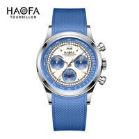 Haofa Automatic Chronograph Mechanical Watches Man Sapphire Self Winding Movement Fashion Waterproof Mens Watch Luxury 2371