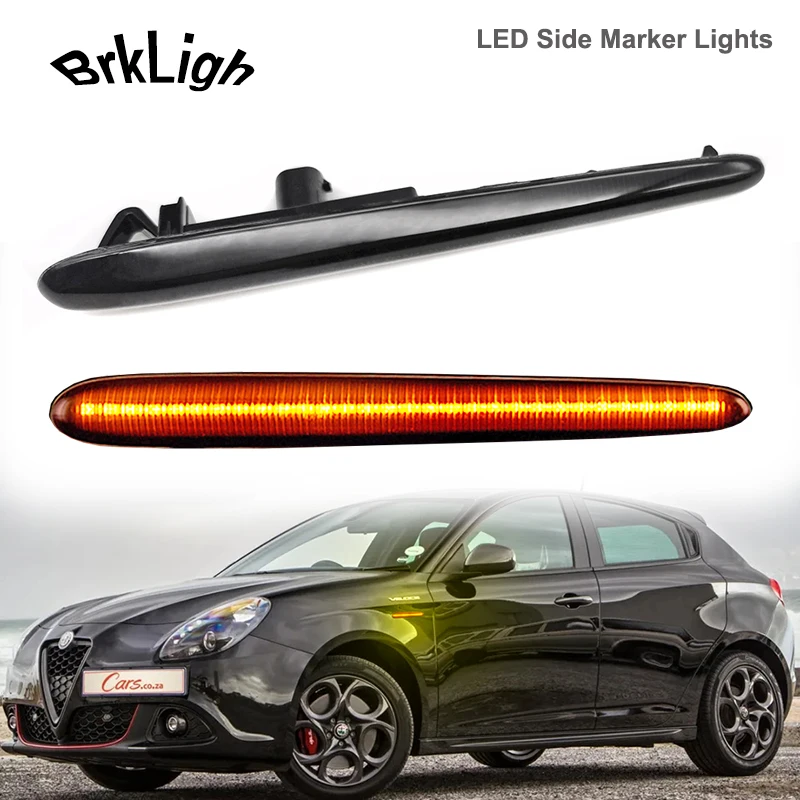 

2Pcs For Alfa Romeo Giulietta Juliet 940 LED Dynamic Side Marker Lights Turn Signal Sequential Blinker Indicator Lamps Veloce TI