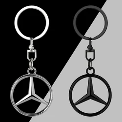 1Pcs Car Keychain Badge Key Chain Rings Metal For Mercedes-Benz C257 C218 X253 C118 C117 H247 W222 W108 W126 W169 Accessories