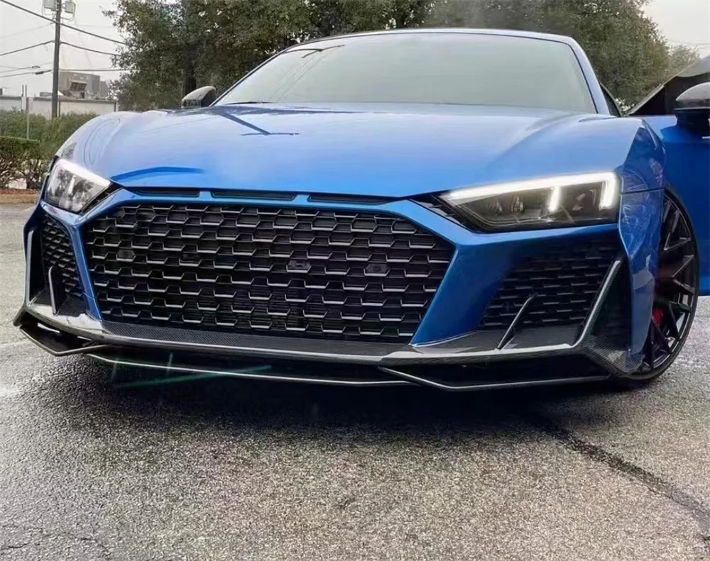 

Used for Audi R8 Upgrade C-style Carbon Fiber Front Lip Front Bumper Lip Body Kit