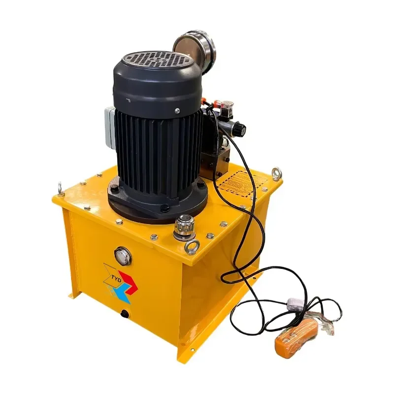TYDDSC Industrial Electric Hydraulic Pump Double Acting 63/31.5Mpa 0.75KW Power Pack Unit 2 Stage Solenoid Car Lifting