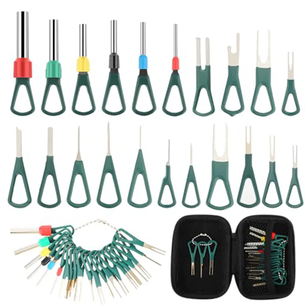 

21Pcs Automotive Terminal Removal Tool Kit Wire Connector Pin Release Extraction Tool Set For Auto Wiring Household Appliances