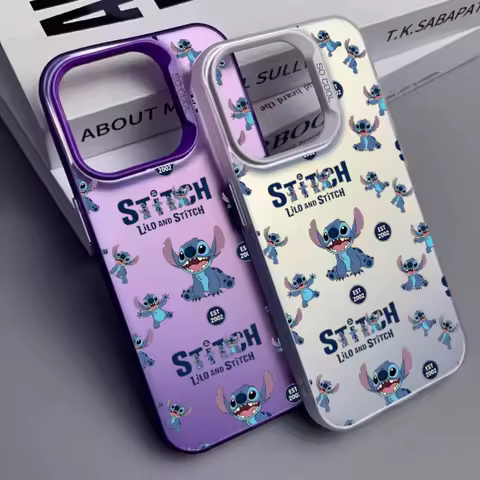Cute Blue Stitch Phone Case For Infinix Tecno Spark 30C 10 20 Pro Pova 6 7 Pro Camon 40 Pro 30S SMART 7 8 6 9 10 Plus IMD Cover