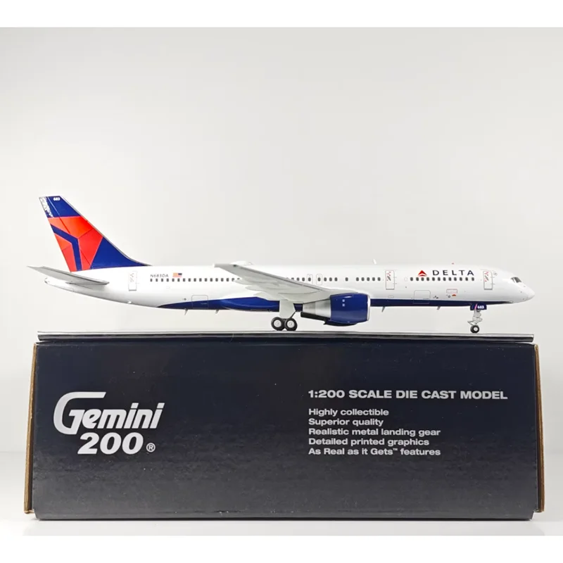 

Модель самолета GeminiJets Delta Air Lines B757-200 N683DA, масштаб 1/200, литой сплав, коллекционный декоративный предмет, игрушка