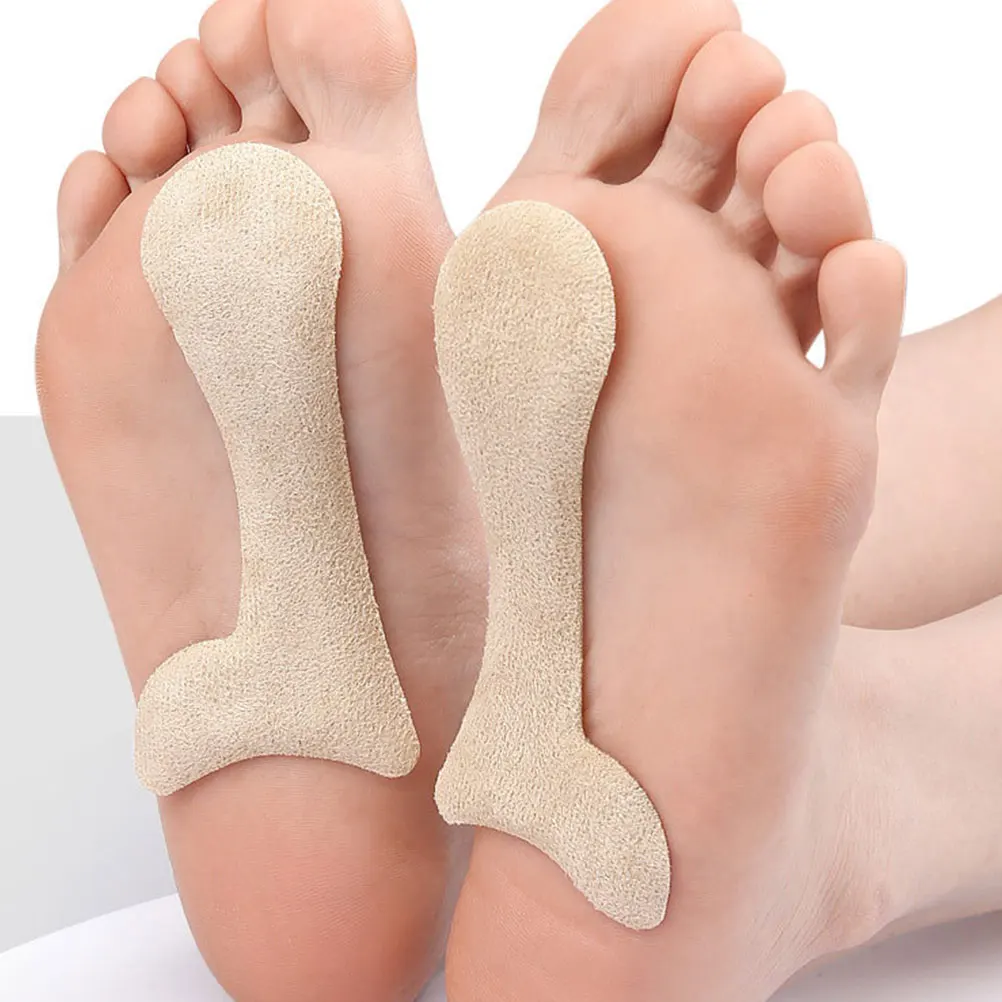 

Arch Support Insoles Inserts for High Heels Flats Suede Transparent S Sizes Relief Pressure Foot Cushion Pads Flat Foot