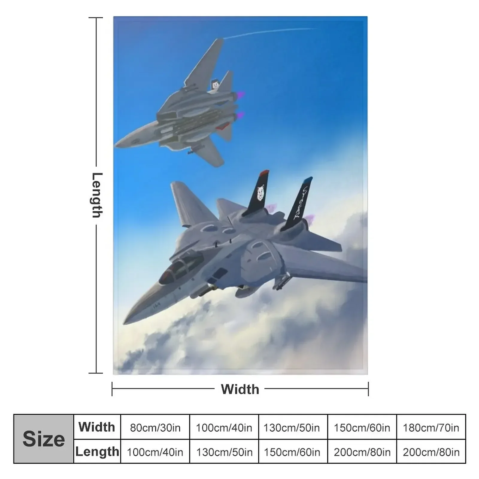 F-14 Tomcats Flying Through Sky Throw Blanket Luxury Thicken christmas decoration warm for winter Hairys Blankets