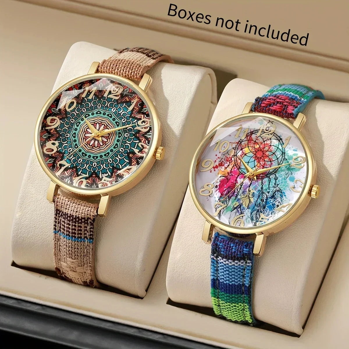 2PC Women's Casual Quartz Watch Perfect Gift for Friends & Family for Daily Wear Parties Valentine's Day Christmas and Halloween