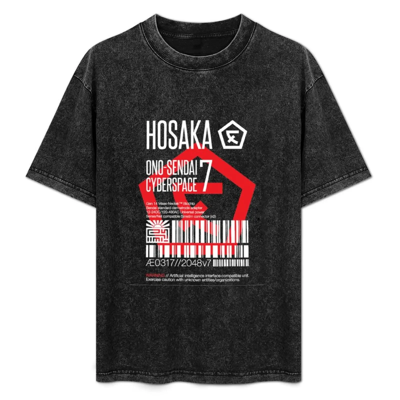 

Hosaka Ono-Sendai Cyberspace 7 Label T-Shirt t shirt man designer t shirts with prints T-Shirt