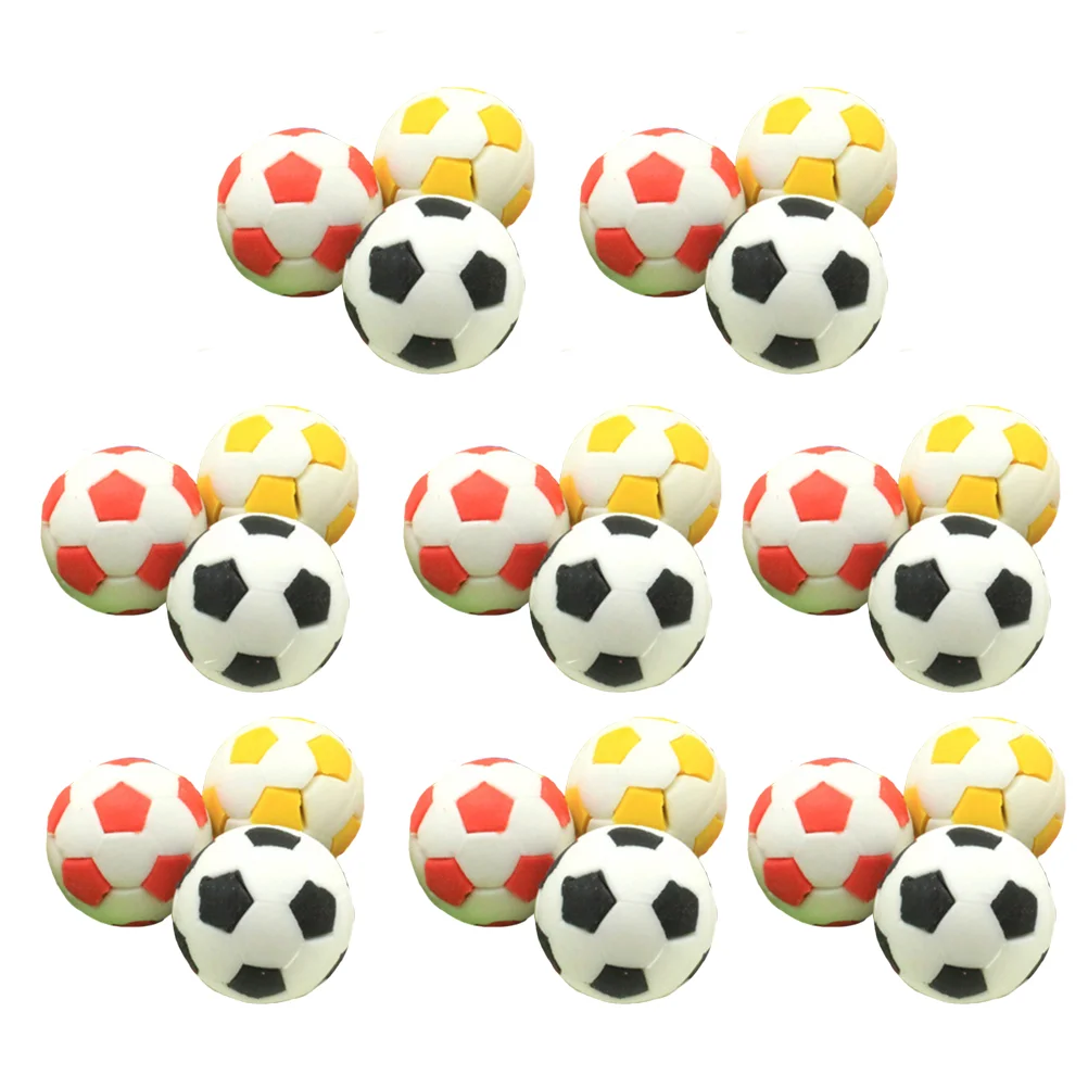 

24 Pcs Little Football Eraser Funny Round Creative Pencil Cartoon Rubber Large Quantities