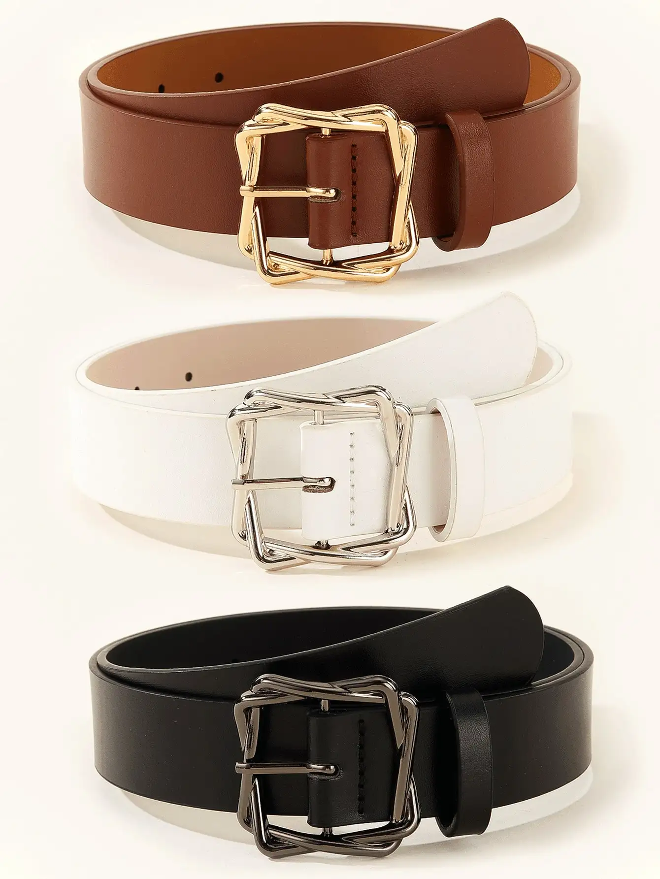 

1pc Versatile Women's Black Casual Belt, Suitable For T-Shirt, Dress, Coat, Windbreaker Summer, School Fall, Autumn,