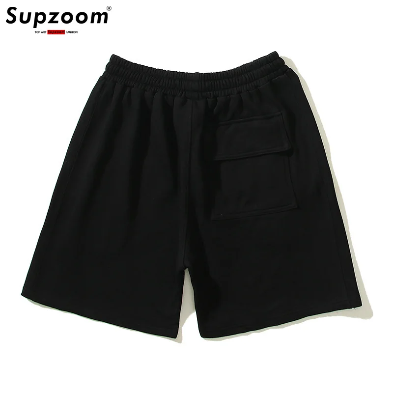 Supzoom 2024 New Arrival Top Fashion Cotton Elastic Waist Three-dimensional letters Trend Loose Legged Summer Casual Men Shorts