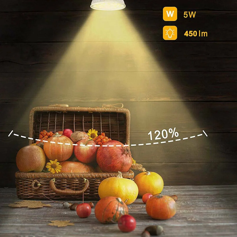 10 sztuk GU10 LED żarówka punktowa żarówki LED 5 W/7 W 220 V 120 stopni kąt wiązki wysoki lumen Bombillas lampa LED