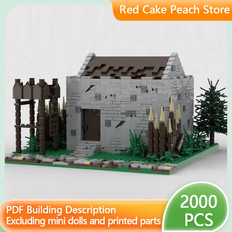 

Medieval Castle Model MOC Building Bricks Small Stone Armory Modular Technology Children Holiday Gifts Assemble Toys Suit