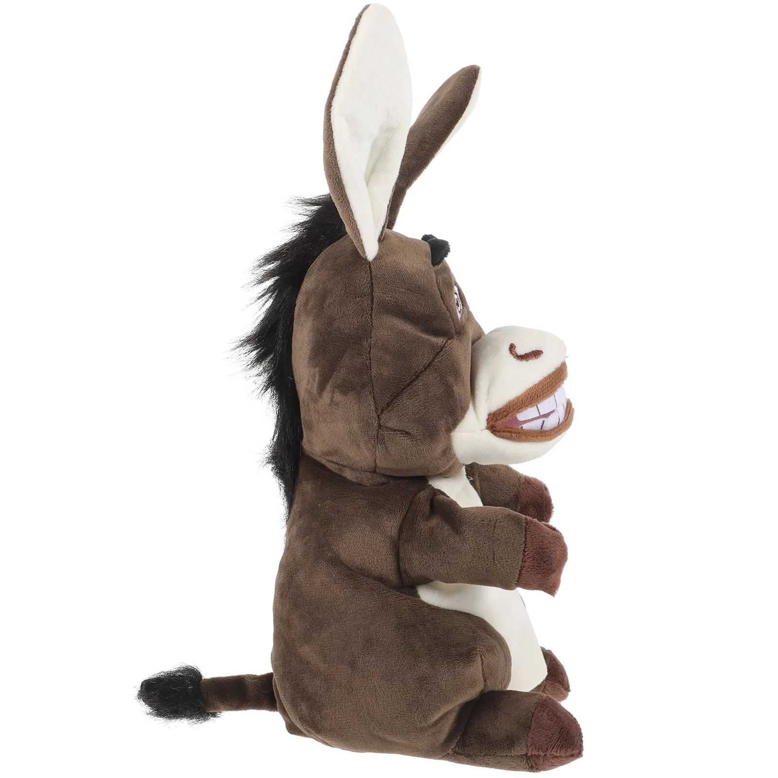 Donkey Puppet สัตว์หุ่นนิ้วมือของเล่นสําหรับผู้ใหญ่การ์ตูนตุ๊กตา Plush น่ารัก