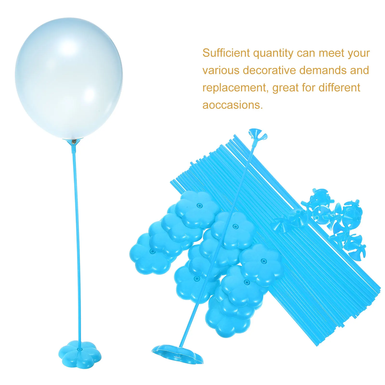 

50 Pcs Desktop Balloon Base Banquet Sticks Balloons Holders for Arch Plastic Pole