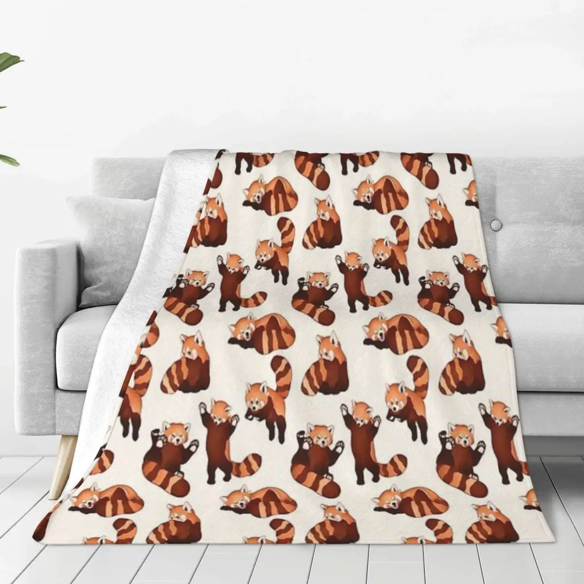 

Red Panda Pattern blankets Warm Flange blankets Soft and comfortable blanket picnic blanket birthday gift