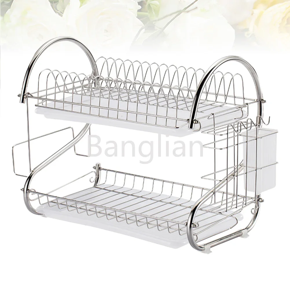 Stainless Steel Dish Drying Rack, Finishing Stand, Kitchen Utensil Holder for Kitchen