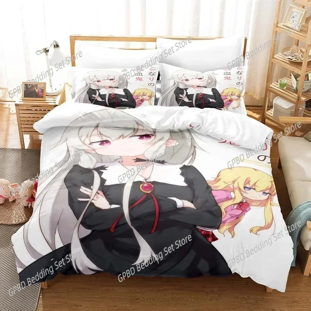 Ms. Vampire Who Lives in My Neighborhood Comfortable Duvet Cover Pillowcase Bedding Set Children Bedroom Decoration Home Textile
