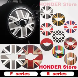 Personalità Car Interior Decor per Mini JCW Cooper R50 R52 R53 R55 R56 R60 R61 F54 F55 F56 F60 volante PU Leather Sticker