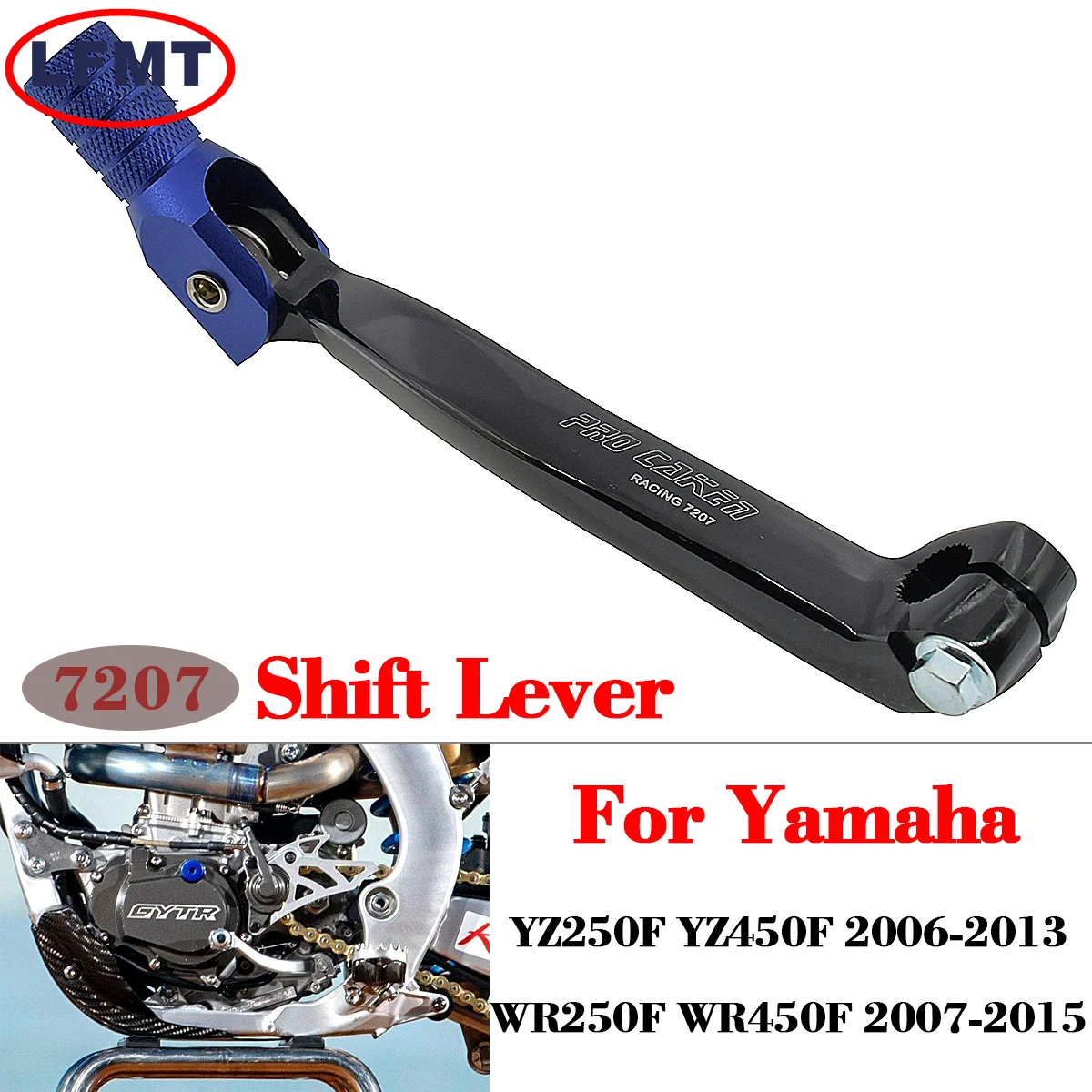 

Motorcycle CNC Aluminum Gear Shifter Shift Lever For YAMAHA YZ250F WR250F WR450F YZ 250F WR 450F 2007-2015 Motorbike Dirt Bike