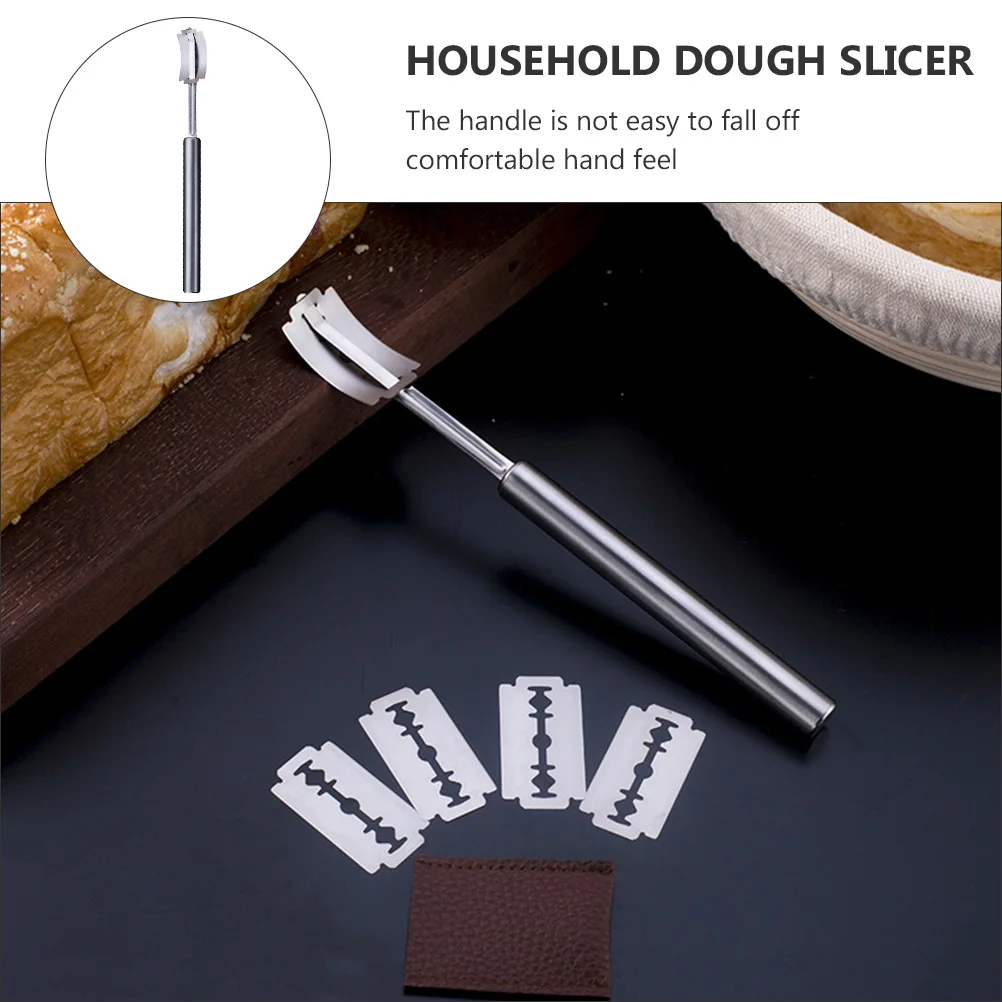 

1 set 1 Set Of Stainless Steel Bread Knife Thick Smooth Surface Easy Operation Comfortable Handle For Dough Cutting Pie