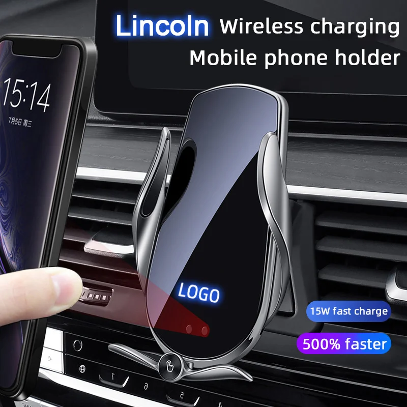 

Car Wireless Charging Mobile Phone Holder For Lincoln Nautilus Corsair Aviator Continental MKZ MKC MKX Fixed Bracket Accessories