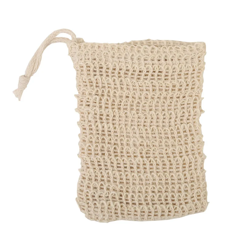 Cotton and Linen Soap Bag Foaming Net Can Be Hung Beamed Soap Bag Natural Bath Bag Sisal Foaming Net