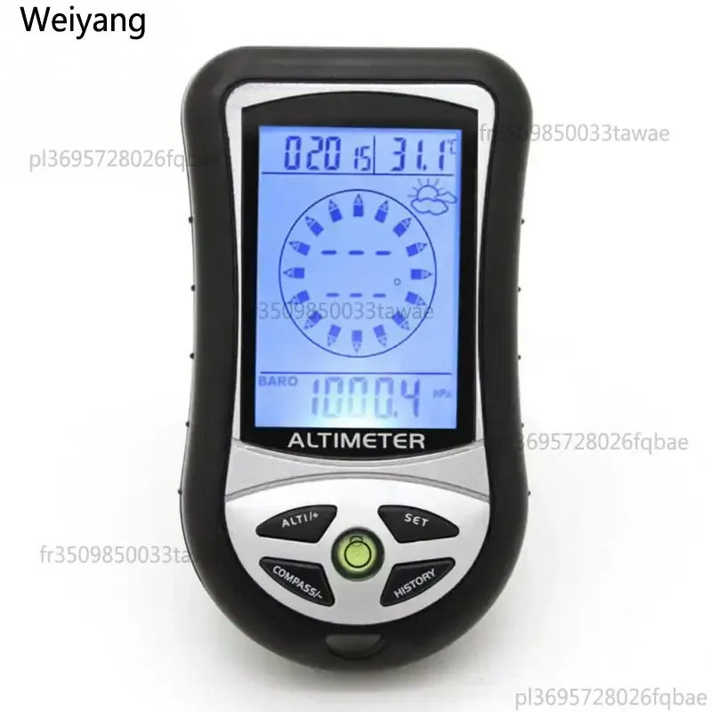 Altimètre numérique LCD 8 en 1, baromètre, thermomètre, calendrier, horloge, capteur électronique, capteur barométrique